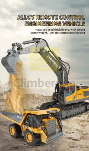 Alloy remote control excavator rc excavator remote control dump truck