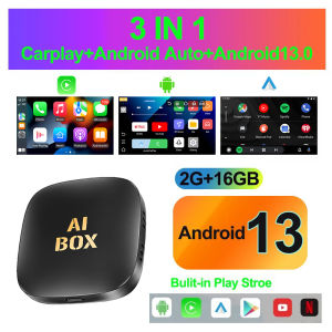 Android13 Car Video CarPlay AiBox Wired to Wireless CarPlay Android Auto 2+16/32GB Tv Box Car Intelligent Systems For 99% Cars