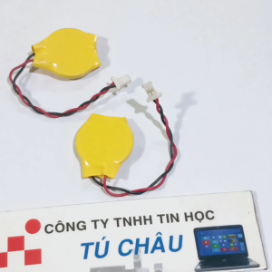 Pin Cmos 2032 CR2032 - 3V (Loại 2 dây 2 lổ) / Đầu cắm: 3.8mm X 1.2mm (Dẹp hai râu)