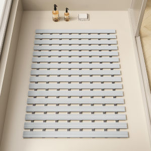 Non-Slip Bathroom Mat Shower Proof Floor Rug Anti-Fall Bath Room Square Pattern Modern Simple Style Home Foot Pad Waterproof