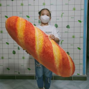 GỐI ÔM DÀI CHO BÉ 100% GÒN MỀM HÌNH BÁNH MÌ DỄ THƯƠNG AN TOÀN CHO BÉ ẢNH THẬT