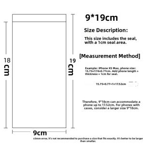 SUNSHINEWORLD | Waterproof Dustproof Transparent Touchscreen Sealed Self-sealing Phone Pouch