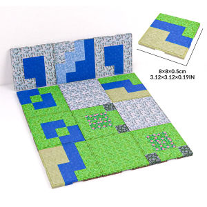 Magnetic base plate with multiple base plates to match my world magnetic building block toys DIY childrens toys