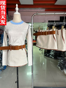 กระโปรงสั้นเอวสูงพิเศษสำหรับผู้หญิงในฤดูหนาวกระโปรงทรงเอสไตล์ย้อนยุคแบบสั้นพร้อมเข็มขัดสุดเก๋จากแบรนด์ YOU Customized