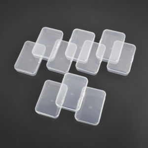 NEWACALOX 10Pcs/lot Mini Toolbox Electronic Plastic Parts Container Tool Box Screw Fish Hook Drill Bit Component Storage Box