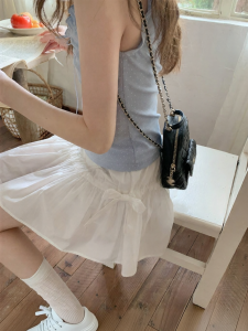 NIHAOKANONG | Chân Váy Ngắn A-line Cao Waisted Giảm Béo Mẫu Mới Hè