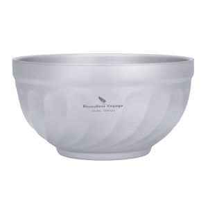 Boundless Voyage Double Walled Titanium Bowls Ultralight Outdoor Camping Tableware Rice Soup Oatmeal Yogurt Serving Bowl 1pcs