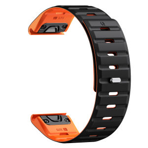 Dual Color Sport Magnetic Quick Fit Watch Strap 22mm Replacement Band for Garmin Fenix 8 47mm Fenix 7 7Pro 6 6Pro