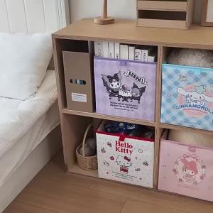 Sanrio | Sanrio Storage Bag Foldable Storage Basket Home Office School Multi scenario Clothing Stationery and Miscellaneous Storage Box