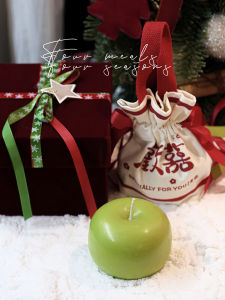 Hanging Christmas Eve Fruit Apple Aromatherapy Candle Gift Bag Gift Box Christmas Eve Exchange Gifts Dress up for Friends