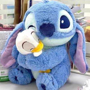 25-40cm Disney Lilo & Stitch Stuffed Plush Doll Stitch Duck Doll Creative Kawaii Pillow Toy Birthday Gift for Girl