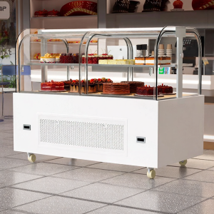 Lecon | Refrigerated Cake/Pastry Display Cabinet Wind Cooling Arc Design