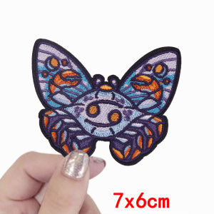 PRAJNA | Mười Hai Chòm Sao Thêu Hình Bướm Cung Bạch Dương Miếng Dán Nhiệt Dán Lên Quần Áo Làm Thủ Công Bằng Polyester 3D Thân Thiện Với Môi Trường