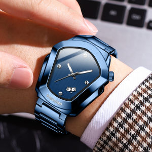 BINBOND New 760 Fashion Business Couple Quartz Watch Waterproof Night Light Single Calendar Diamond Alloy Watch