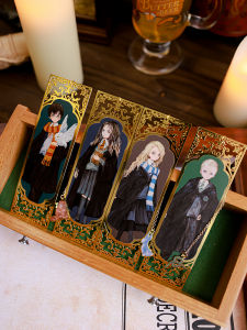 Harry Potter Peripheral Metal Bookmark Hogwarts School of Magic Character Tassel Bookmark Ruler Stationery Gift Harry Pottery Tassle Bookmark Harry Potter Cartoon Characters Funny Bookmarks - Lazada