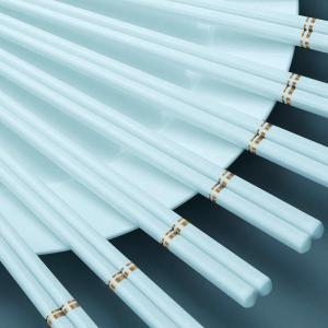 Jingdezhen Ceramic Chopsticks Anti-Slip Antibacterial Bone China High Temperature Resistant Elegant Home Dining Tableware