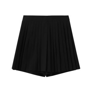 ChicJANE Wool Blend Texture Woven Skirt Pleated Half Body Skirt Colorful Fabric Anti-Aging Fashionable Spring Seasonal