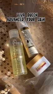 PAKET VIVA Queen Whiteneng Advanced Day & Night Cream | Face Serum | Eye Cream | Micellar Water