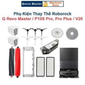 Phụ Kiện Thay Thế Roborock Qrevo Master P10S Pro P10S Pro Plus V20 / Chổi Cạnh Bộ Lọc Hepa Giẻ Lau Túi Đựng Bụi/