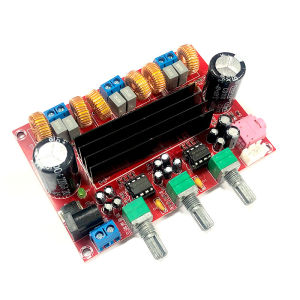 Papan Penguat Daya Digital XH-M139 TPA3116D2 2x50W + 100W 2.1 Saluran Digital Subwoofer Power Amplifier Papan TPA3116*2 3 Saluran DC 12-24V