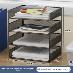 MINGZHIYIFAN | Desktop Office A4 Paper Organizer Shelf