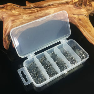 Circle Hooks Fishing Hooks 75pcs 1# 1/0# 2/0# 3/0# 4/0# High Carbon Steel Octopus Fishing Hooks Barbed Fish Hooks for Bass Trout