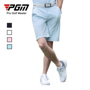 PGM กางเกงขาสั้นเอวยางยืดกอล์ฟวิ่งสั้นสำหรับผู้ชายกางเกงทำจากผ้าชุดกีฬาต้านเชื้อแบคทีเรีย