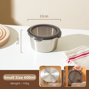 SHELI | Sealable Leak-Proof Food Storage Box 304 Stainless Steel