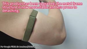 New Nylon Weave Arm Band for Google Fitbit Air Bicep Bands Fitness Tracker Band Magnetic Wristband for Google Fitbit Air Strap