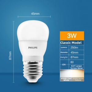 Philips | Super Bright LED Light Bulb E27 Screw