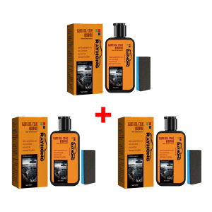 RAYHONG | Glass Oil Film Remover for Car Windshield Cleaner with Sponge Car Glass Polishing Clear Window Auto Detailing Improve Clarity