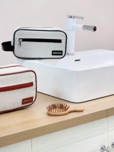 Durable Canvas Men’s Hygiene Bag Lightweight Toiletry Case RH2551