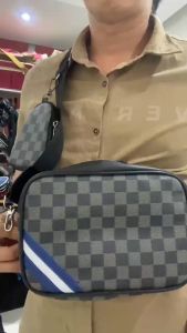 Túi đeo chéo nam nữ siêu ngầu chống nước sộc góc viền Friend-ST kèm túi mini  N358 [RẺ TONG THÁNG]