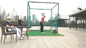 PGM Golf Practice Net 2M/3M Professional Indoor Hitting Cage Hitting Mat Net Set Outdoor Chipping Practice Net LXW001