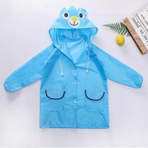 Waterproof Child Raincoat With Big Brim