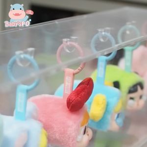 (แบบแขวน/ห้อย) กล่องอะคริลิคใส่โชว์โมเดลกันฝุ่น คายเบบี้ แบบ2-7ตัว อคริลิคใส ( Popmart : CryBaby Power Puff Girl - PPG / Wild but Cutie )