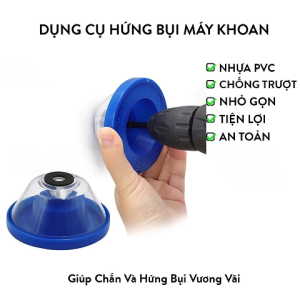 P PMC Dụng Cụ Hứng Bụi Máy Khoan Sạch Sẽ Tiện Lợi Phụ Kiện Máy Khoan Để Thu Gom Mảnh Vụn Khi Khoan Bê Tông Tường Hay Trần Nhà