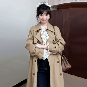 NIUVIES | Áo Khoác Trench Coat Mid-Length Thời Trang