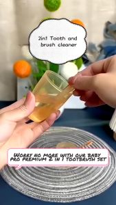 Baby Oral Cleaner Set Food Grade Material Toothbrush For KidsSoft Silicone Tongue Cleaner Brush MY276