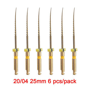 SOCO COXO Type Dental Root Canal File Heat-Activated Rotary Nitinol Tooth Pulp File Thermally Activated Nickel-Titanium 6Pcs/Box