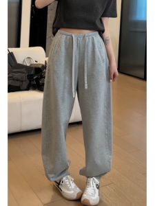 High Waist Wide Leg Pants Womens Loose Casual New Style Autumn 2025 plus Size Cotton Blend Comfortable Straight Cut Trousers