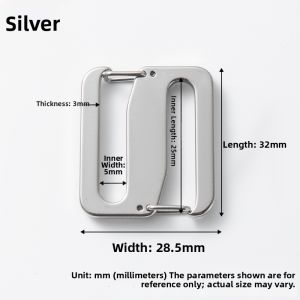 304 Stainless Steel Plated Double Opening Ring Buckles