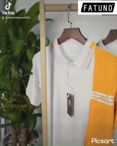 Áo thun POLO nam nữ thiết kế phối màu vải cá sấu cotton cao cấp ngắn tay