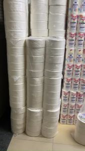 Giấy vệ sinh cuộn lớn công nghiệp Hòa Phát có lõi 2 lớp 700g/cuộn cho nhà máy nhà hàng khách sạn