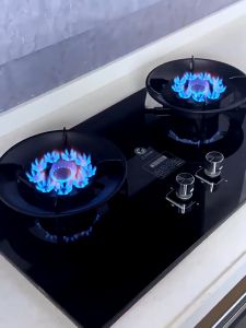 JARD OPAICN Tempered Glass Double Burner Timing Folding Gas Stove Desktop Embedded Liquefied Gas Cooker 钢化玻璃燃气灶