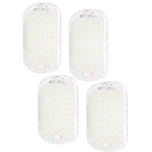 2 Cái/4 Cái 60 Đèn LED Nội Thất Xe Ô Tô Mái Vòm 12V 24V Có Công Tắc Lớn Cho Văn Xe Tải RV Người Cắm Trại Đèn Đọc Sách