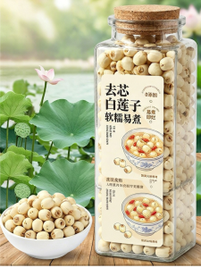 WENXIANGZAN | De-Cored Sulfur-Free Dried Lotus Seeds 500g