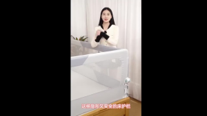 ⭐🇸🇬 Baby Bed Guard Safety Fence Fold Down Dwsign Anti Fall Bumpe Bed Rail Guard 1.2/1.5/1.8M Suitable for Most of Bed