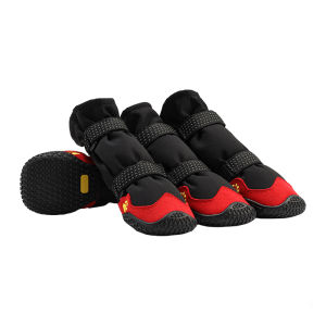 Waterproof Dog Shoes Reflective Dog Boots 4pcs Anti Slip Comfortable Breathable Rugged Outdoor Paw Protectors for Dogs