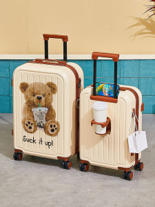 Large Capacity Carry-On Suitcase 24 Inch Womens 2024 New Model with Password Lock Universal Wheel Travel Bag Male Female Universal